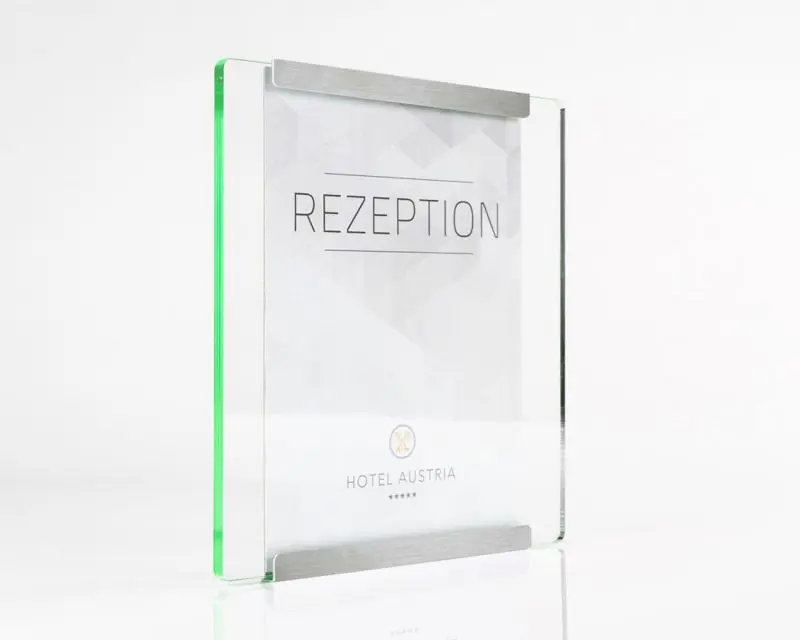 Türschild NIRO.glaslook