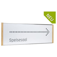 Wegweiser NIRO [ EICHE ] 444.5 x 151.5 mm
