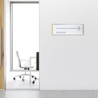 Wegweiser NIRO [ EICHE ] 444.5 x 151.5 mm