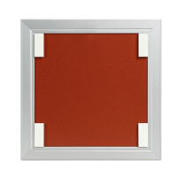 Türschild FORMO.einschub-light 108 x 108 mm Silber 3