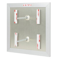 Türschild FORMO.einschub-light 108 x 108 mm Silber 4