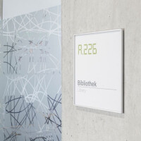 Türschild FORMO.einschub-light 108 x 108 mm Silber 5