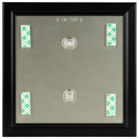 Türschild FORMO.einschub-light 108 x 108 mm Schwarz 5