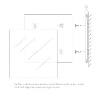 Türschild NIRO.clic 150,5 x 150,5 mm 4