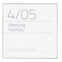Türschild NIRO.clic 150,5 x 212 mm  gallery