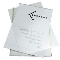 Infoschild FORMO.einschub-light 213 x 300 mm (A4h) Silber 3