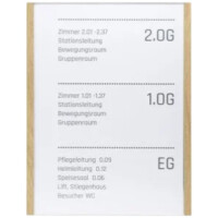 Türschild NIRO.eiche 124.5 x 107 mm (BxL) 4