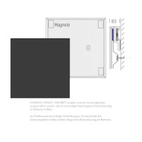 Wegweiser FORMO.b1 600 x 151,5 mm Magnet Silber 3