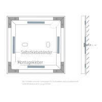 Wegweiser FORMO.b1 600 x 151,5 mm Magnet Silber 4