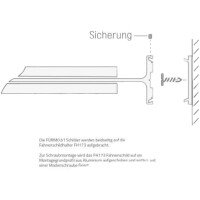 Fahnenschild FORMO.b1 151,5 x 151,5 mm Magnet Silber 3