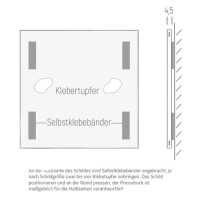 Türschild NIRO.clic 107 x 75 mm 4