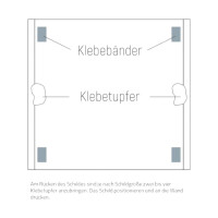 Tür- und Infoschhilder s216 KRISTALLINO.s s216 x 105 mm
